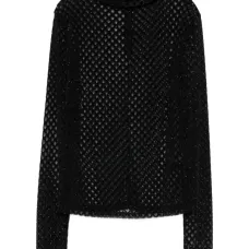 Блузка с сетчатой вставкой Блузка с сетчатой вставкой