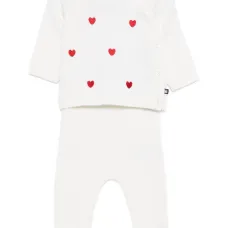 комплект из топа и брюк с вышивкой