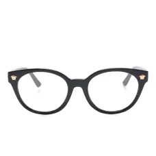 Очки в круглой оправе с декором Medusa