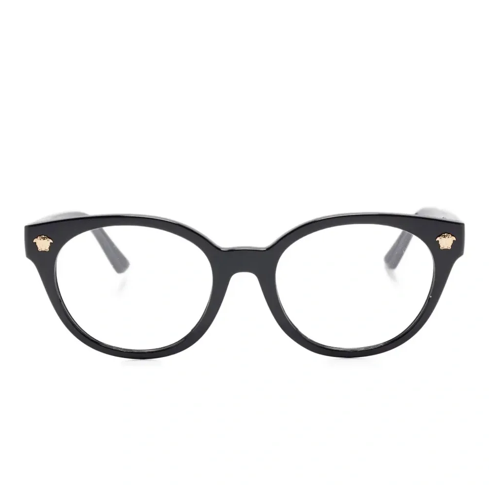 Очки в круглой оправе с декором Medusa