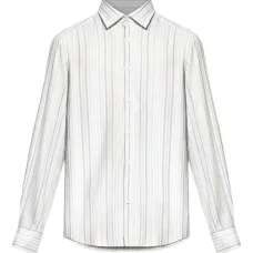 Полосатая рубашка с длинными рукавами