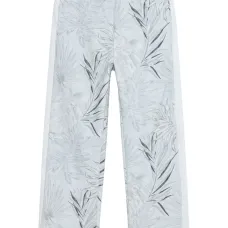 Брюки с лампасами и принтом