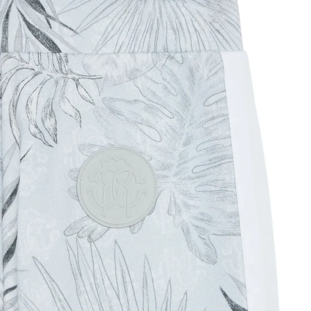 Брюки с лампасами и принтом