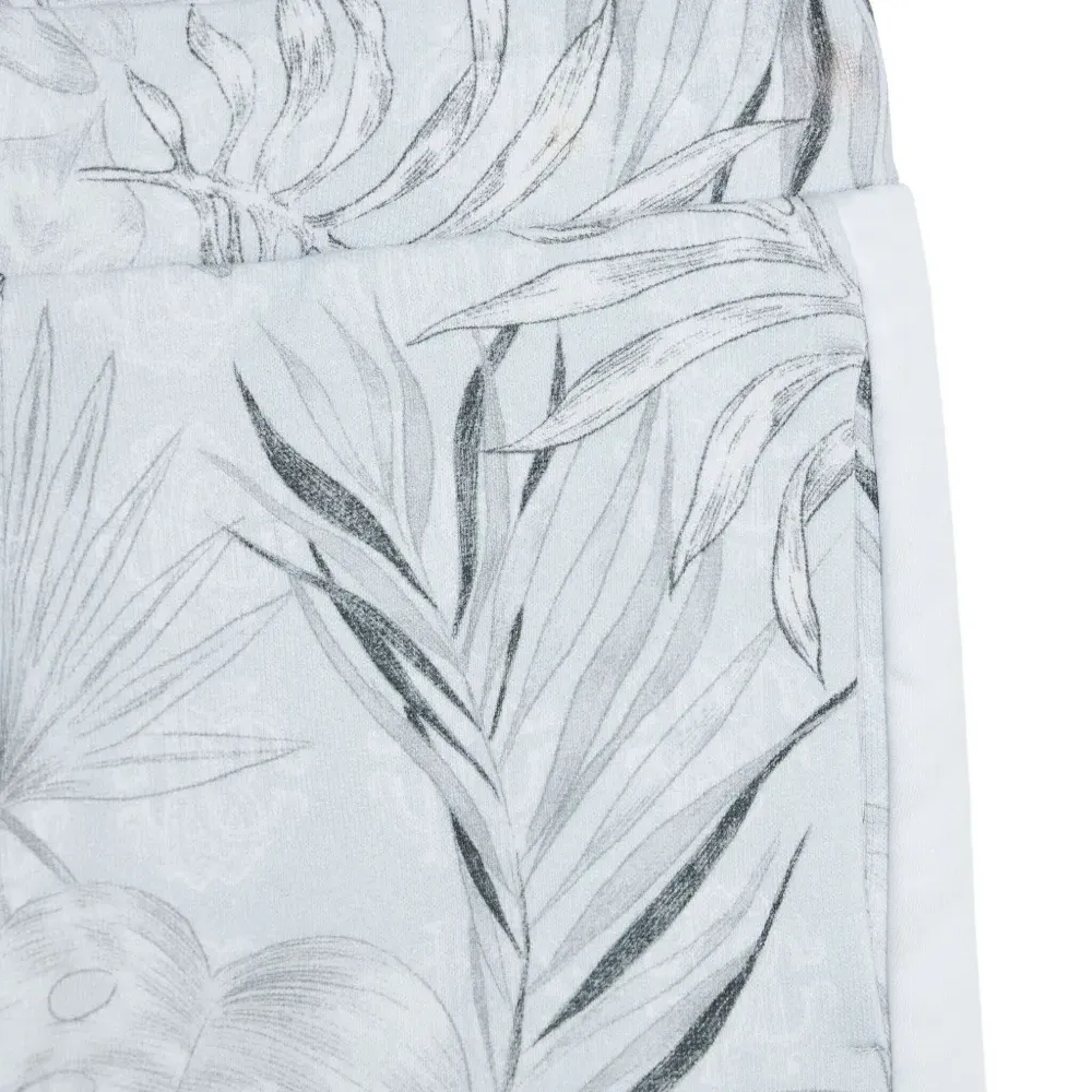 Брюки с лампасами и принтом