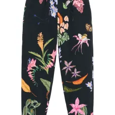 Брюки из джерси с принтом