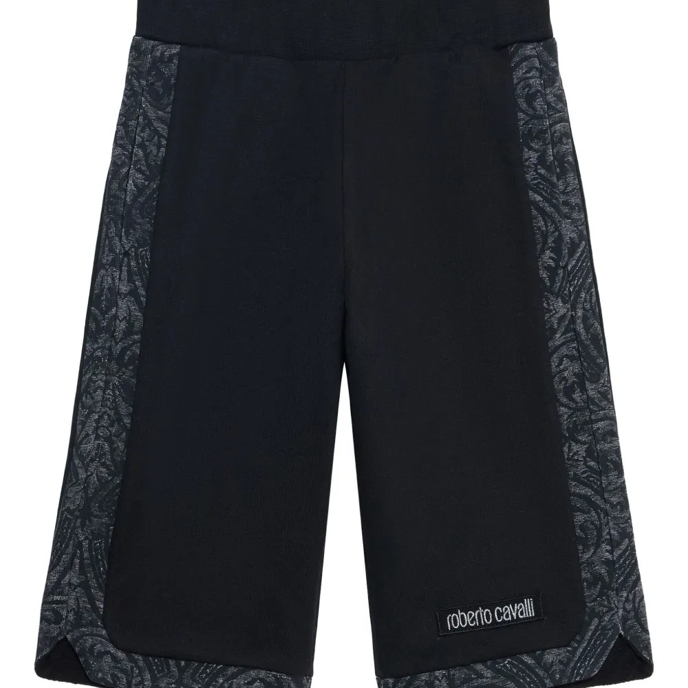 Шорты-бермуды с жаккардовыми вставками