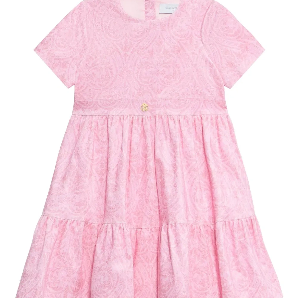 Ярусное платье с цветочным принтом