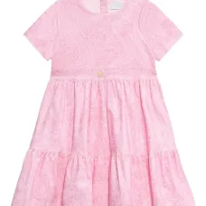 Ярусное платье с цветочным принтом