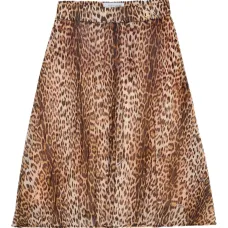 Плиссированная юбка с принтом