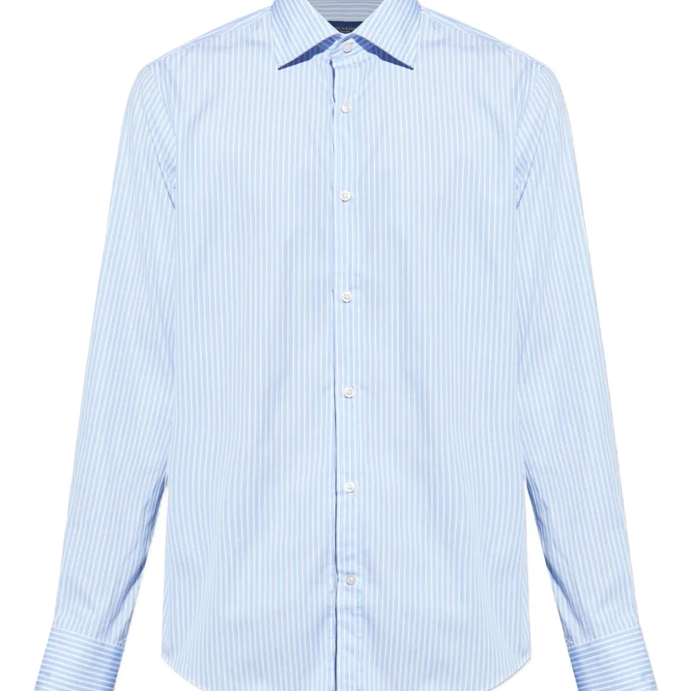 Полосатая рубашка с длинными рукавами