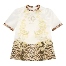 Атласное платье с принтом