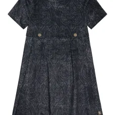 Платье с декоративными пуговицами