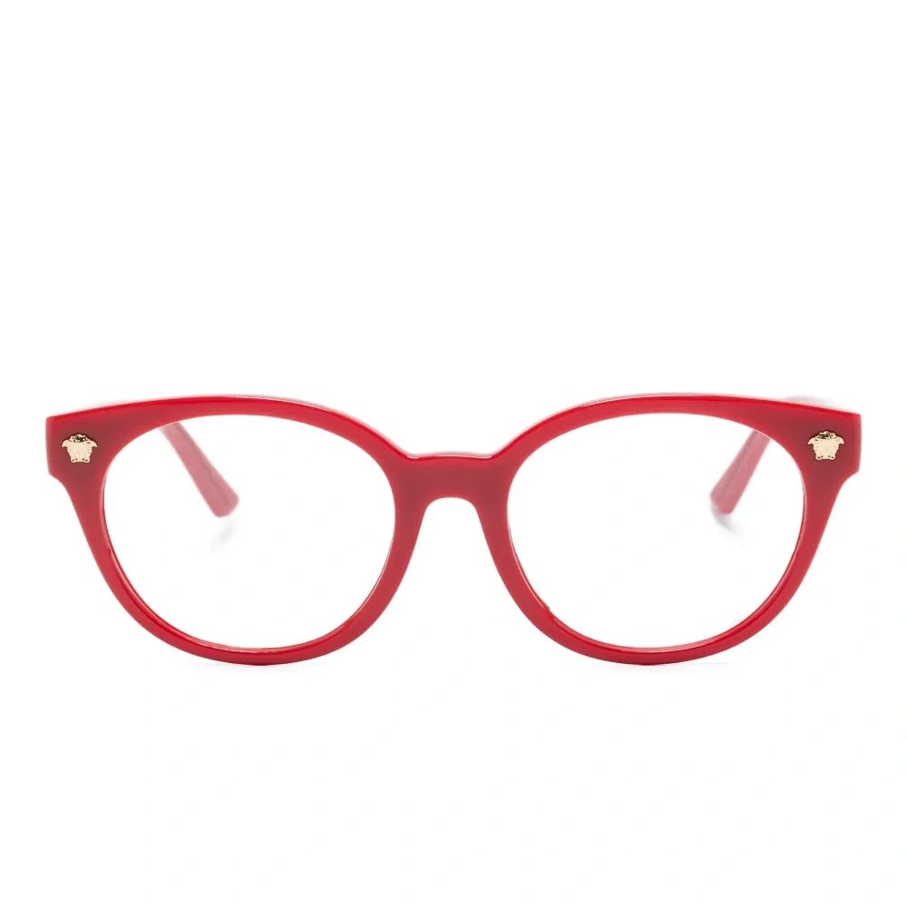 Очки в круглой оправе с декором Medusa