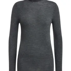 Свитер в рубчик с высоким воротником