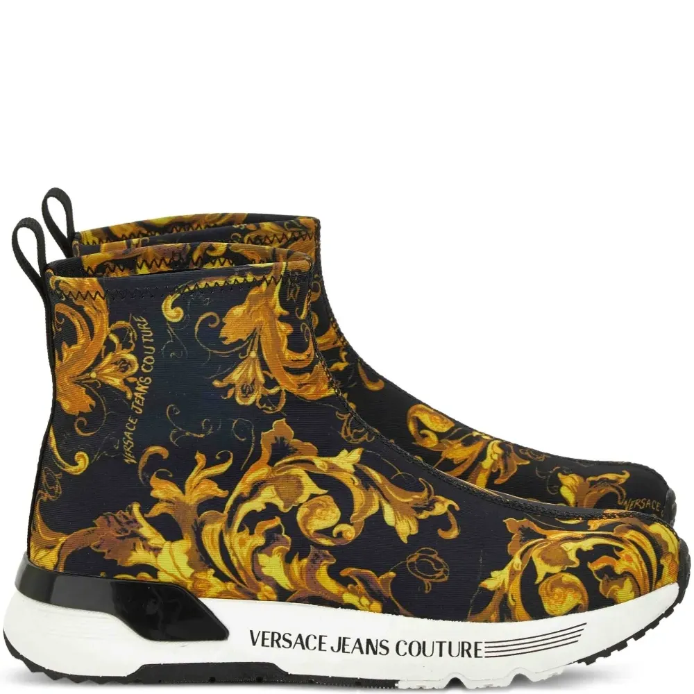 Кроссовки без застежки с принтом Baroque