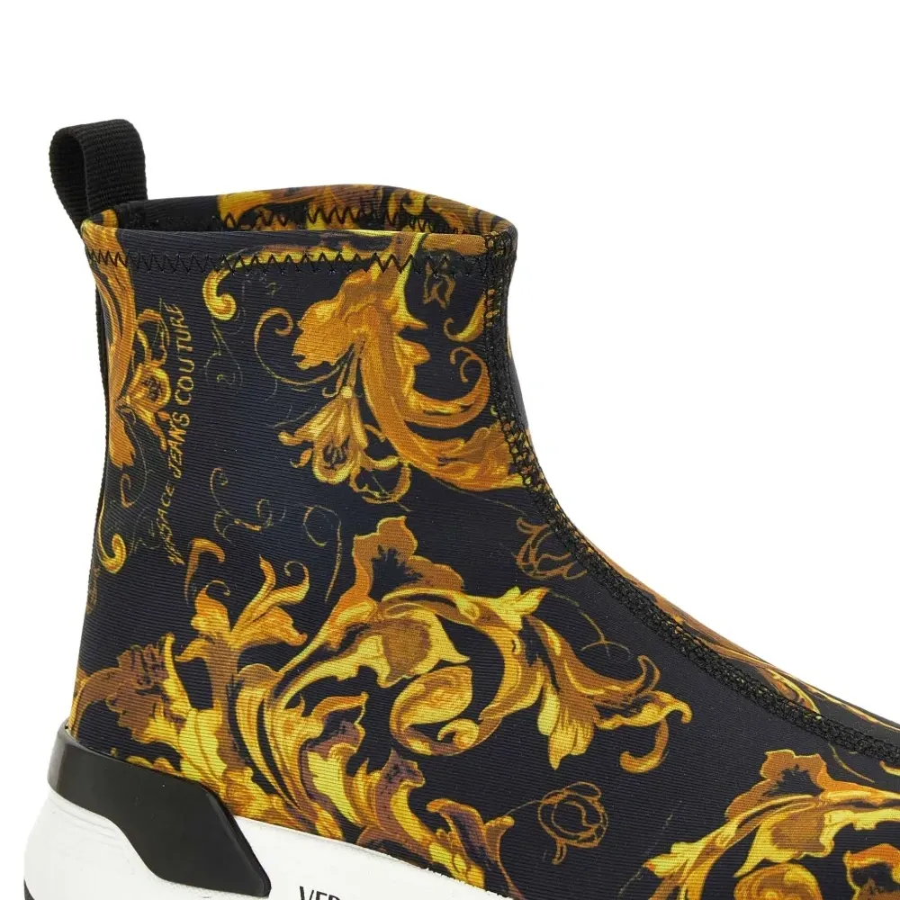 Кроссовки без застежки с принтом Baroque