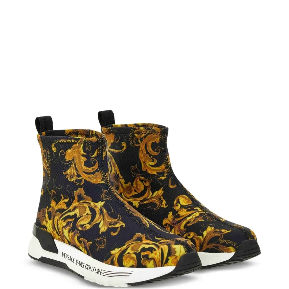 Кроссовки без застежки с принтом Baroque