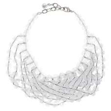 Многослойное колье с бусинами