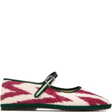 Балетки с узором икат