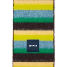 Шарф в разноцветную полоску