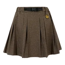 клетчатая юбка со складками