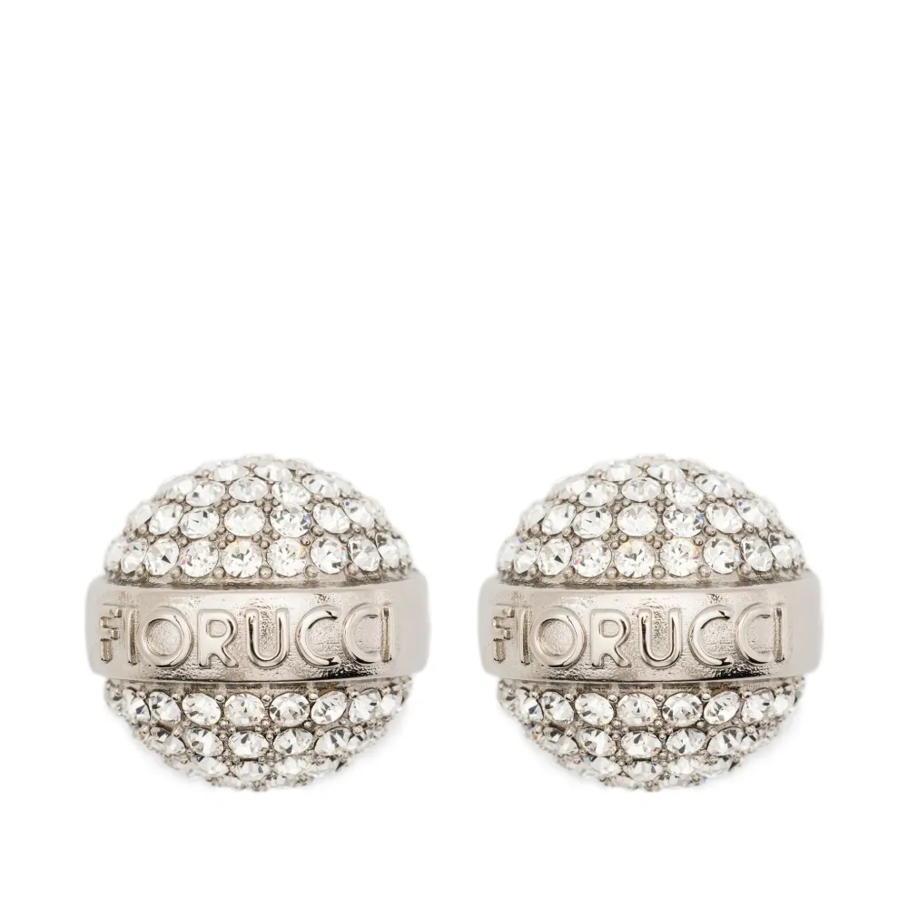 Серьга, украшенная кристаллами