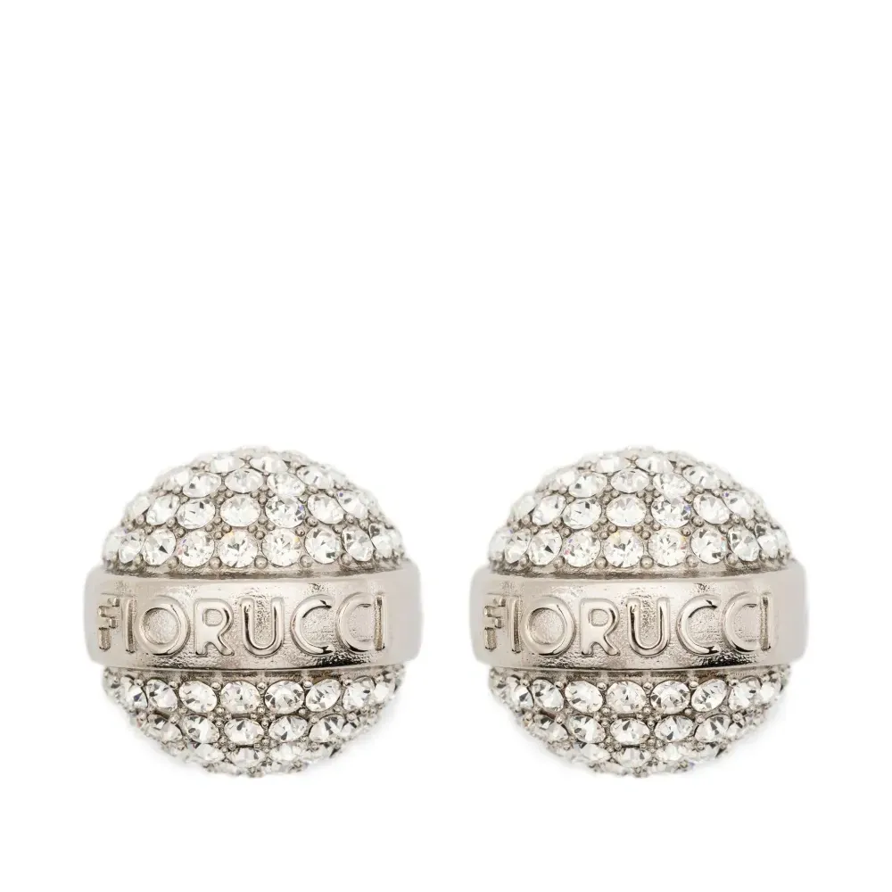 Серьга, украшенная кристаллами