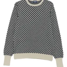 Свитер с геометричным узором