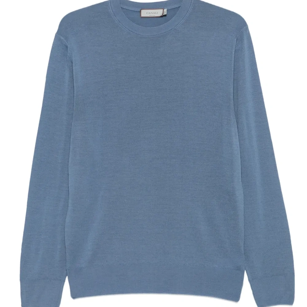 Шерстяной свитер с круглым вырезом