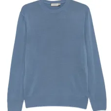 Шерстяной свитер с круглым вырезом Шерстяной свитер с круглым вырезом