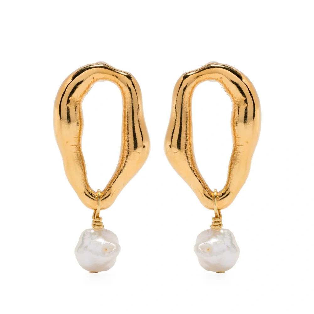 Серьги с искусственным жемчугом