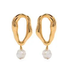 Серьги с искусственным жемчугом