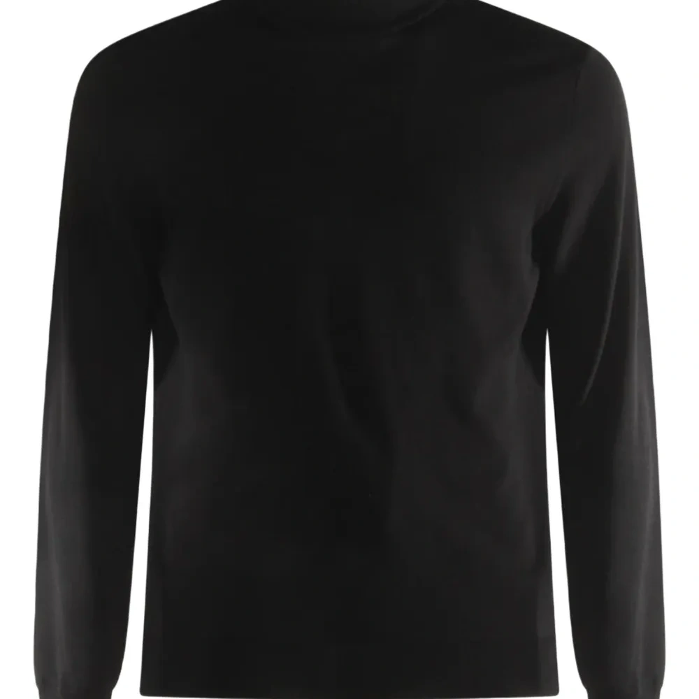 Джемпер с воротником-стойкой и длинными рукавами