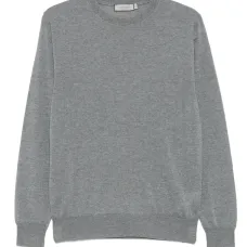 Шерстяной свитер с круглым вырезом Шерстяной свитер с круглым вырезом