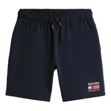 Шорты с кулиской и вышитым логотипом