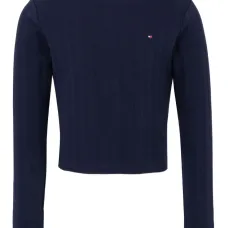 футболка в рубчик с длинными рукавами