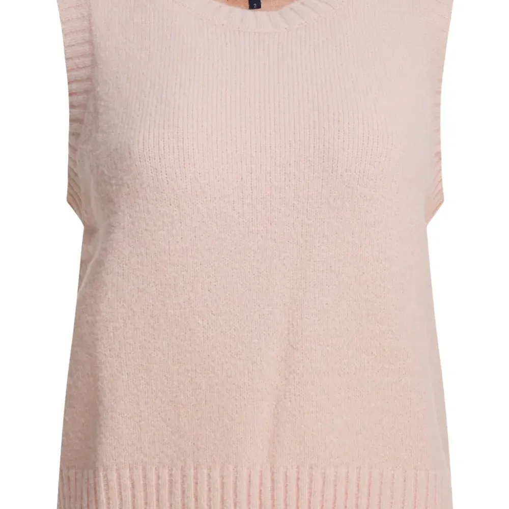 Трикотажный топ с круглым вырезом