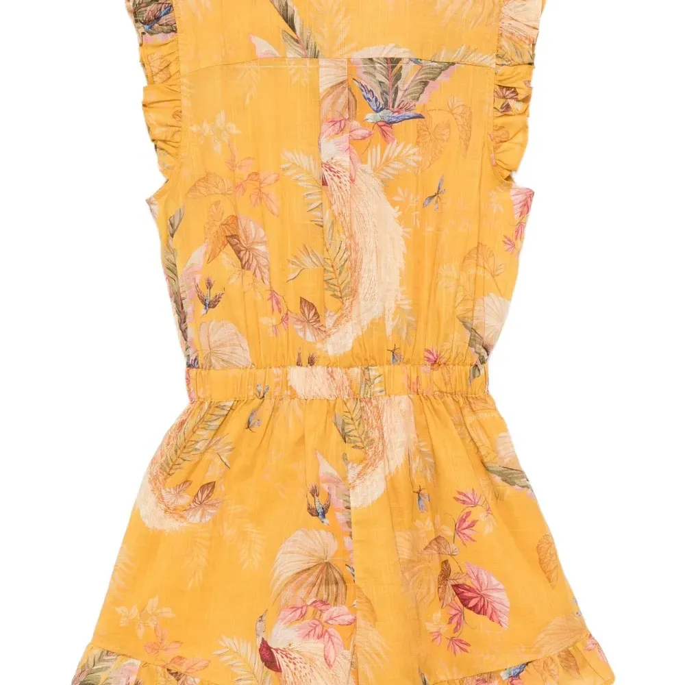 Комбинезон с оборками и цветочным принтом Комбинезон с оборками и цветочным принтом