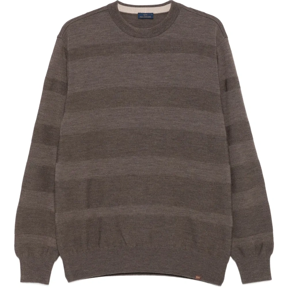 Шерстяной свитер в полоску