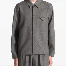 Текстурированная рубашка прямого кроя Leo