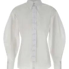 рубашка с объемными рукавами и бантом