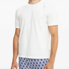 Хлопковая футболка с круглым вырезом