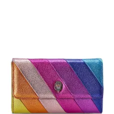 клатч в полоску с эффектом металлик клатч в полоску с эффектом металлик