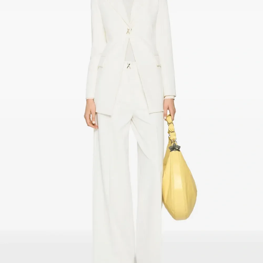 брюки с перекрестными вставками