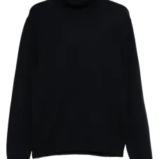 Шерстяной свитер с высоким воротником