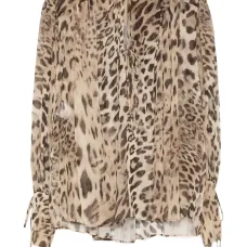 Блузка с леопардовым принтом