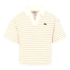 Полосатая рубашка поло с короткими рукавами