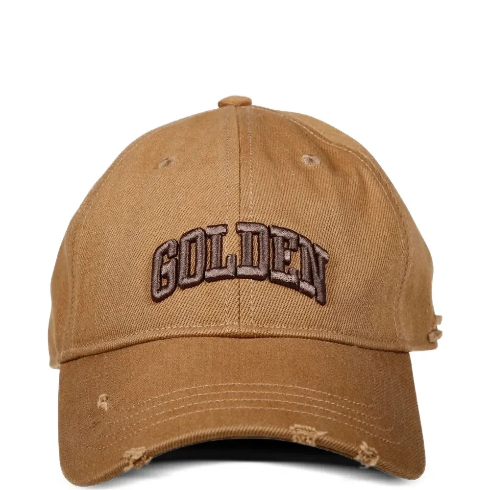 Кепка с вышитым логотипом и эффектом потертости