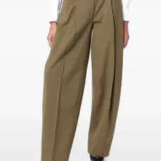 Брюки-баллоны со складками спереди