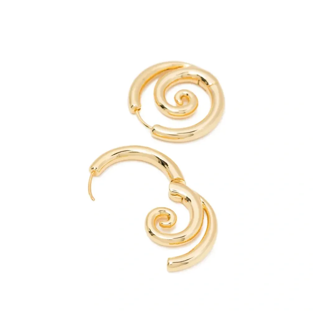 Витые серьги-кольца